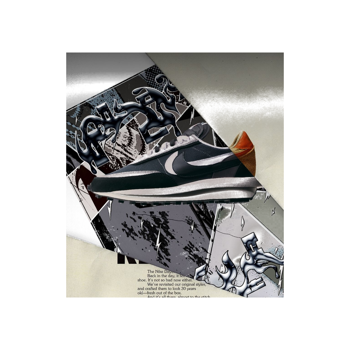 Nike LD Waffle Sacai Black Anthracite