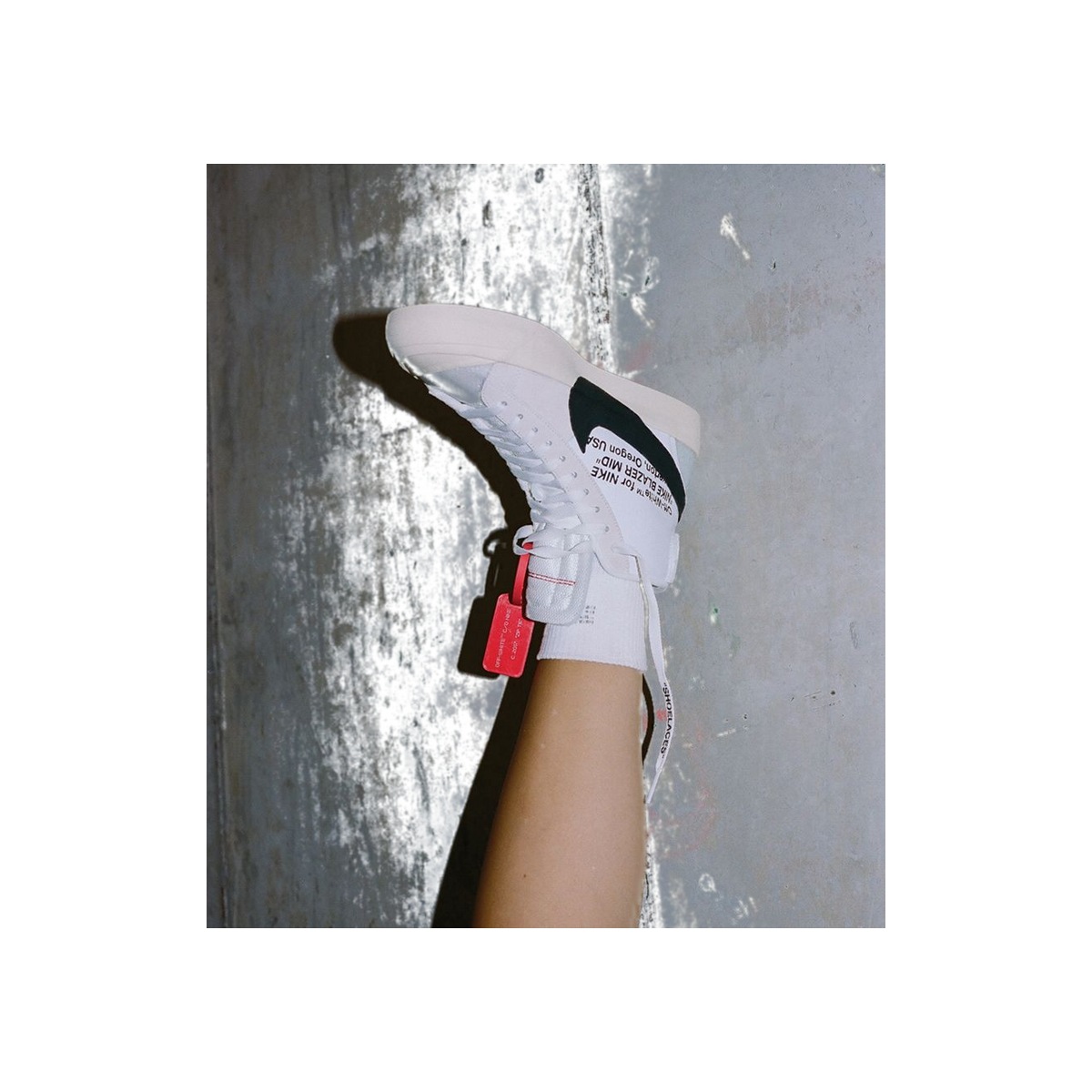 Nike Blazer Mid Off-White "White/Black-Muslin" | AA3832-100