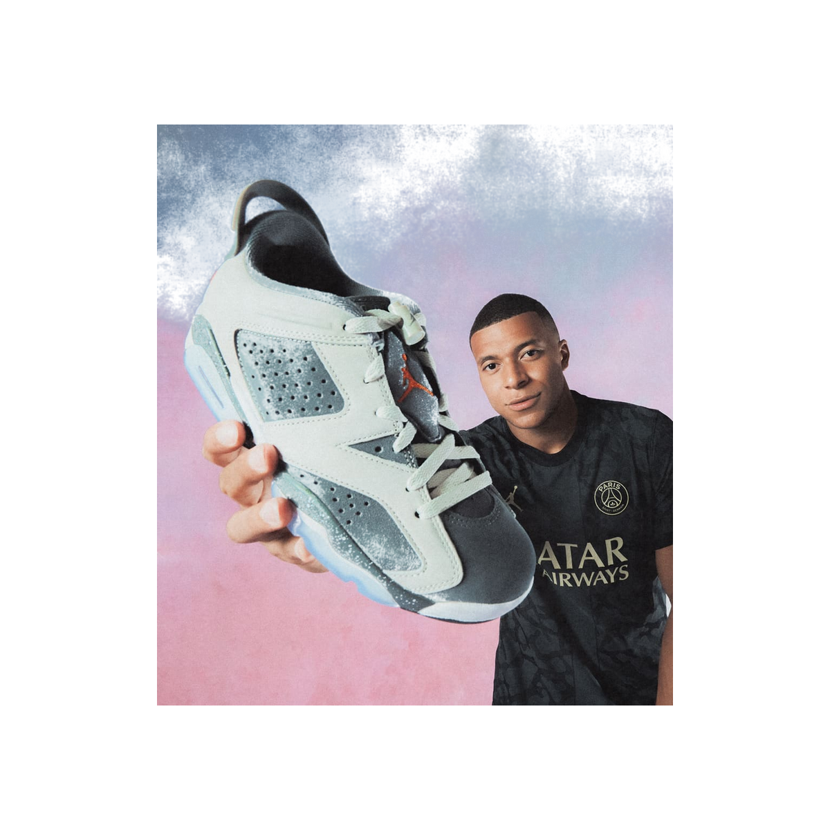 Jordan x PSG Air 6 Retro Low "Iron Grey" | DZ4133-008