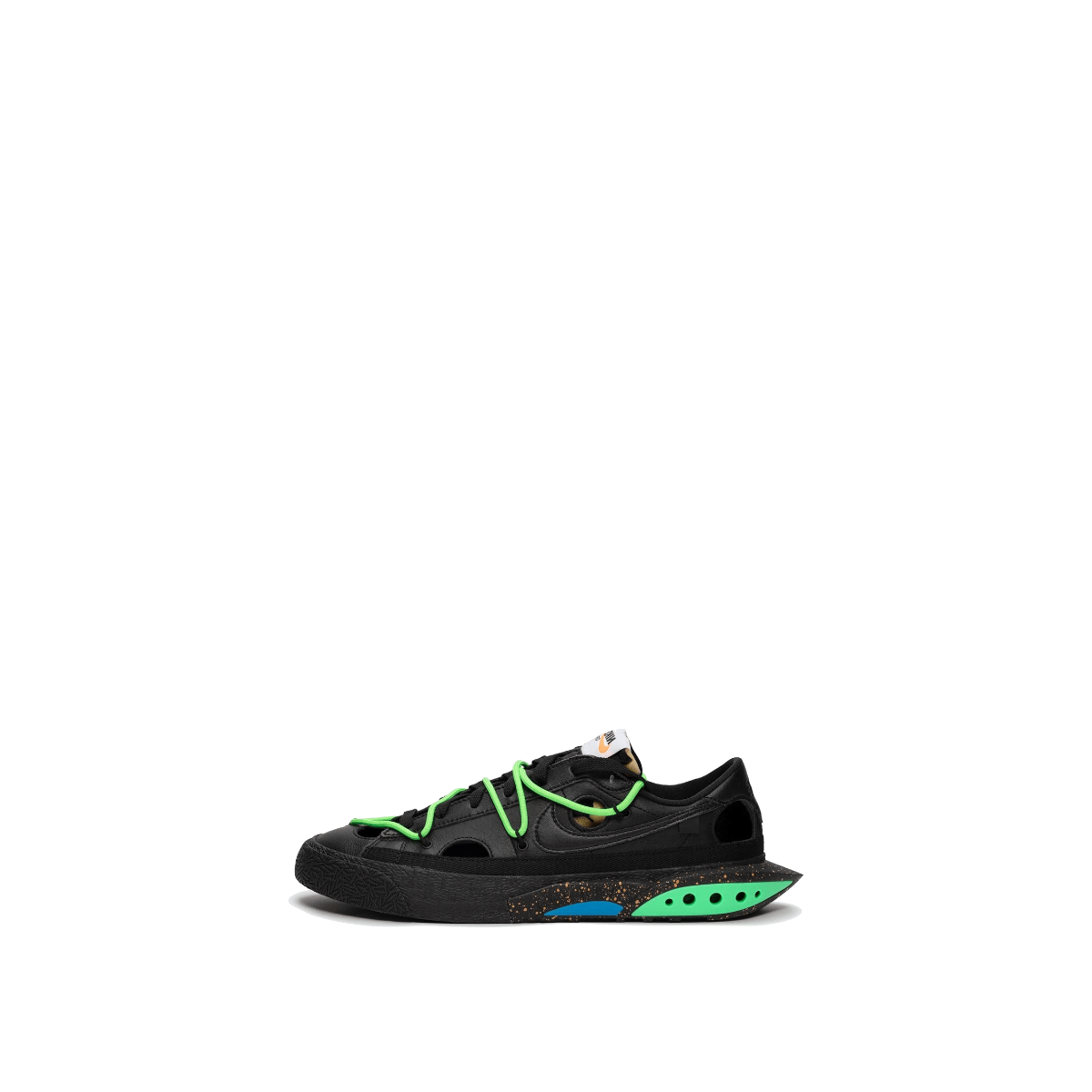 Nike Blazer Low "Off-White/Black/Electro Green" | DH7863-001