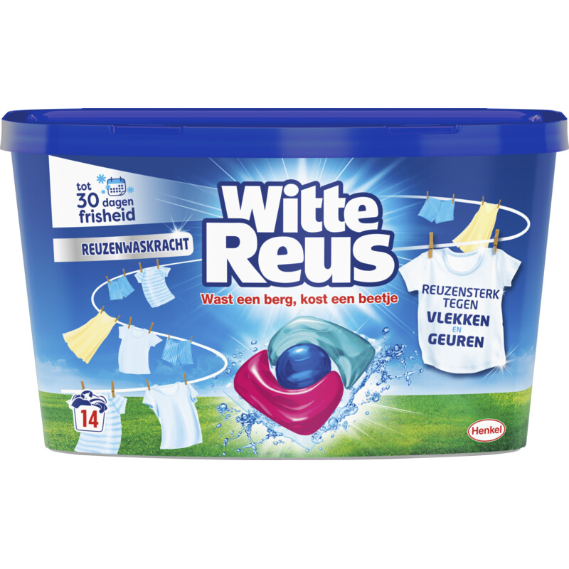 Witte Reus White power wascapsules - 14 wasbeurten