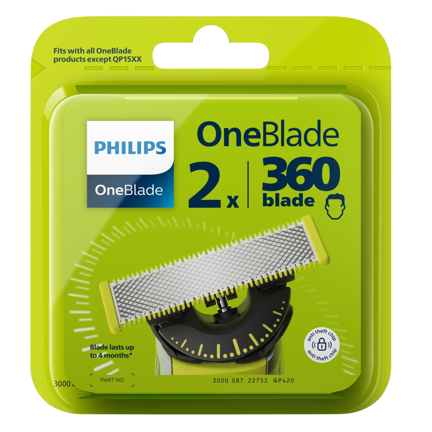 Philips Qp420/50 Oneblade 360 Blade 2 stuks