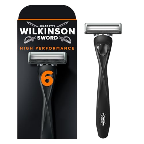 Wilkinson Sword - Wilkinson 6 scheerapparaten voor mannen, scheerapparaat + 1 scheermesje, 6 diamantgecoate messen voor een bijzonder grondige scheerbeurt