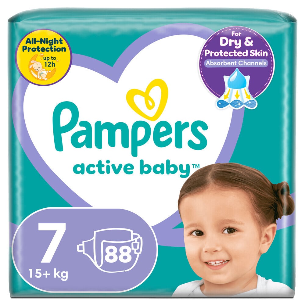 Pampers Active Baby Dry luiers maat 7 - 88 stuks