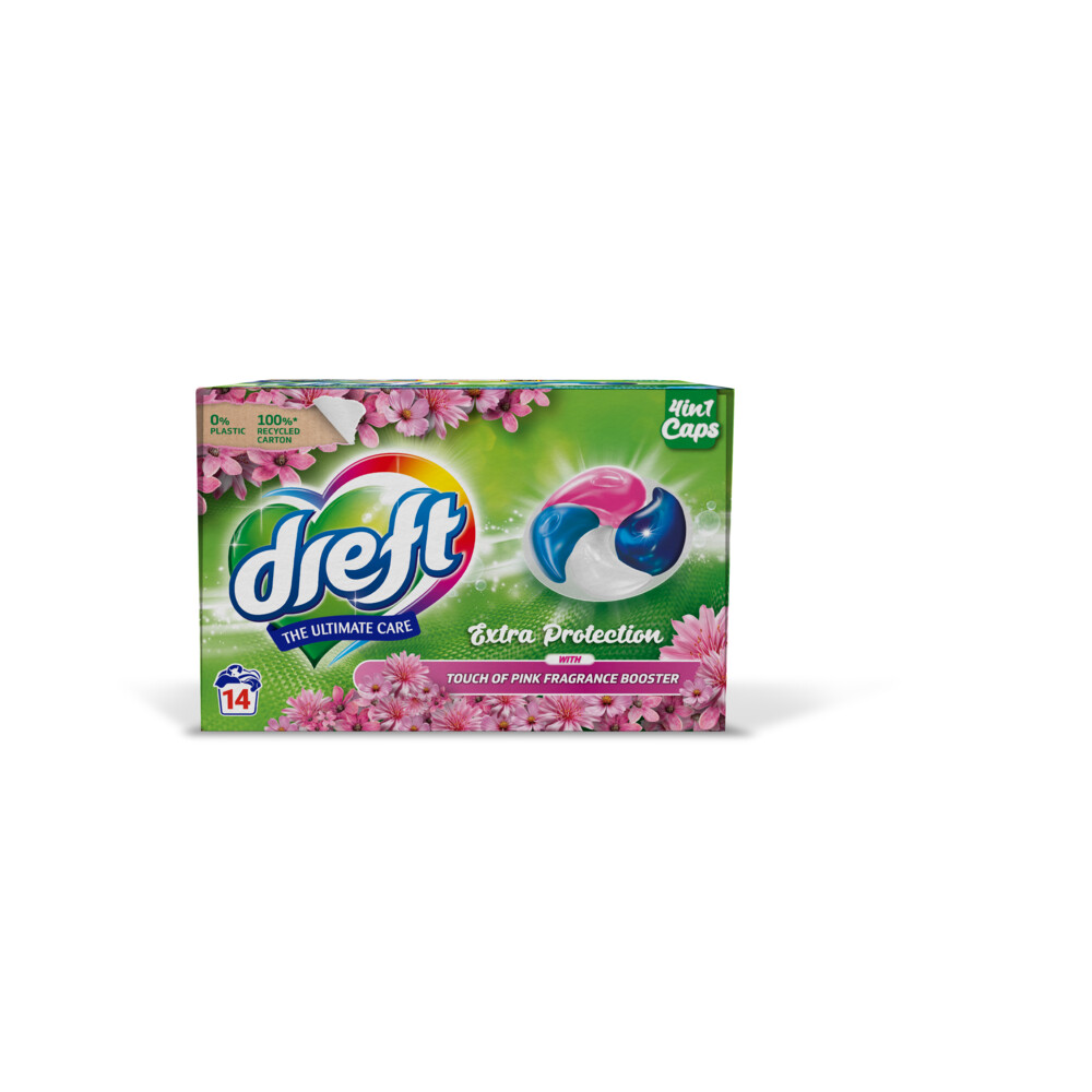 Dreft 4in1 Touch of Pink wascapsules - 14 wasbeurten