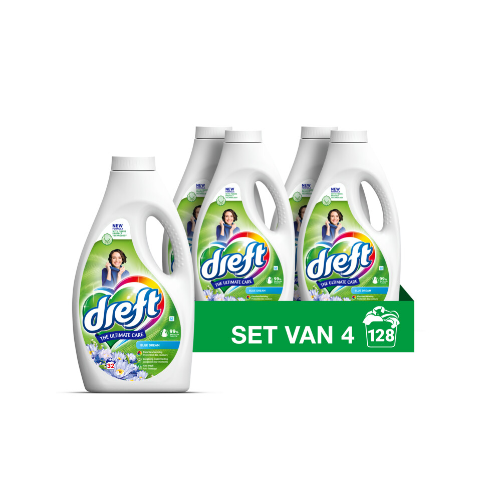 Dreft Blue Dream vloeibaar wasmiddel - 128 wasbeurten