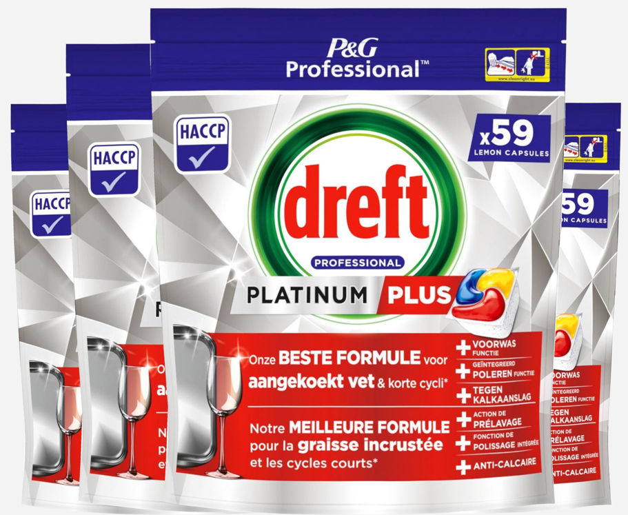 Dreft Platinum Plus Lemon All-in-1 - 236 vaatwastabletten