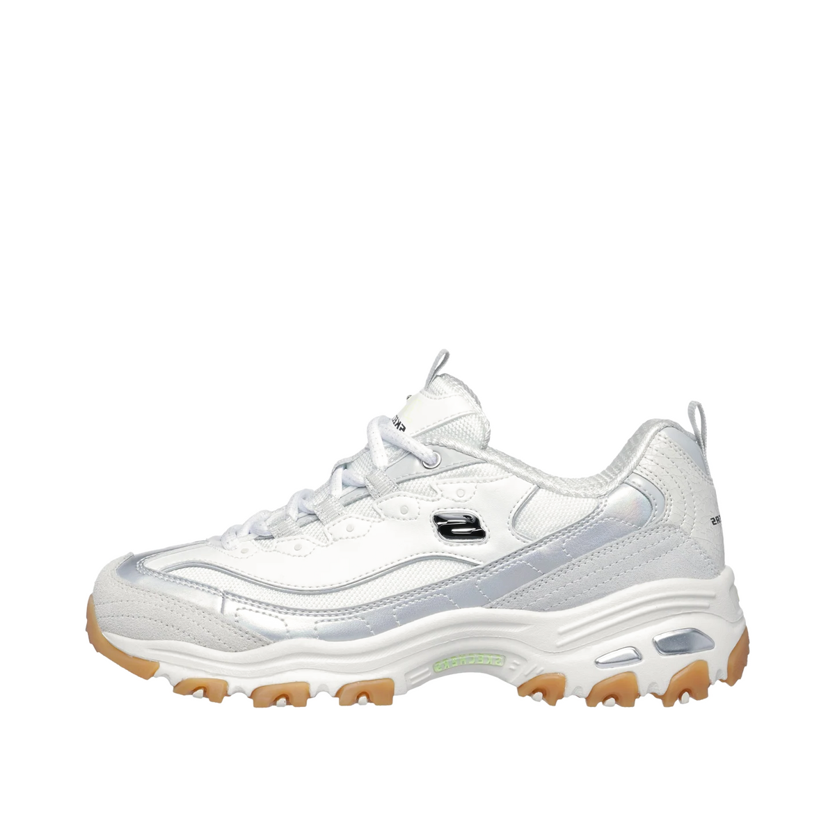 Skechers D'Lites "Dazzling Shine White/Grey" | 150556WGY
