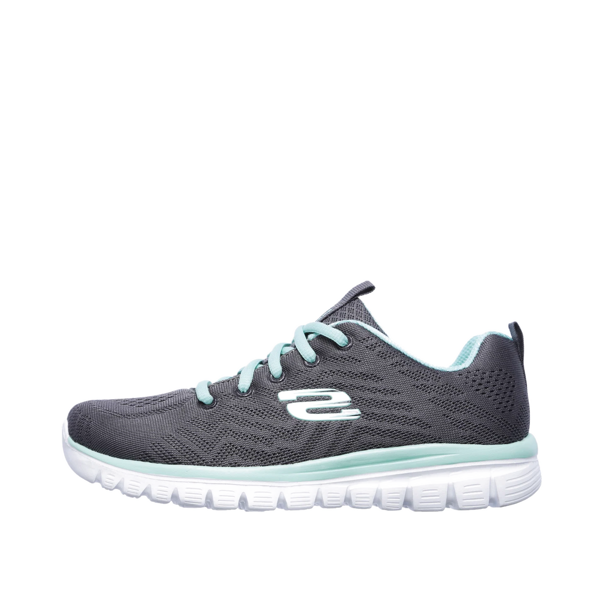 Skechers Graceful - Get Connected "Charcoal/Green" | 12615CCGR
