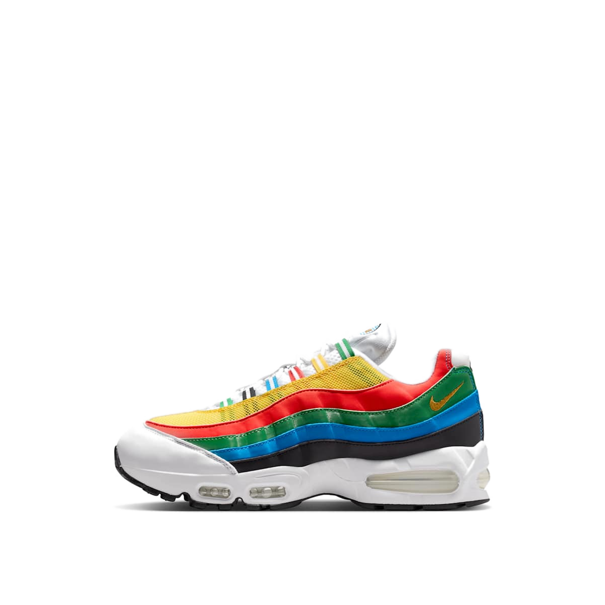 Nike Air Max 95 Big Bubble "Varsity Maize/Chile Red/Classic Green/Photo Blue/Black" | IB7872-100