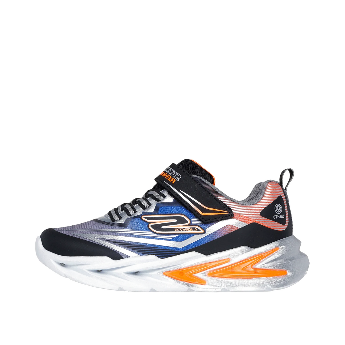 Skechers S Lights Flex-Glow Ultra CM "Black/Silver" | 400139LBKSL