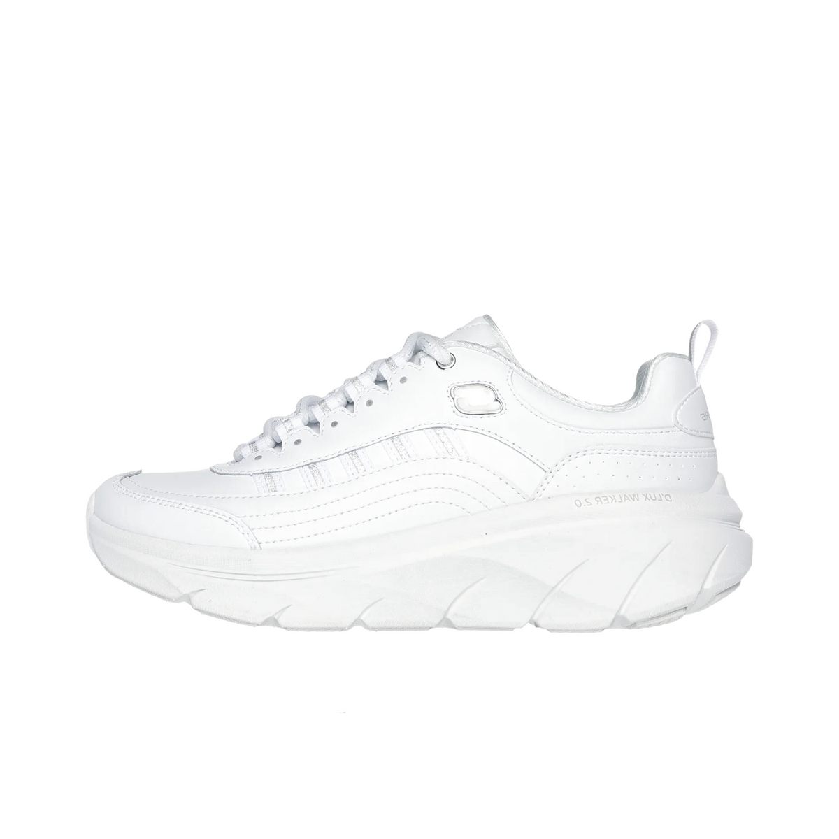 Skechers Relaxed Fit D'Lux Walker 2.0 "White/Silver" | 150106WSL