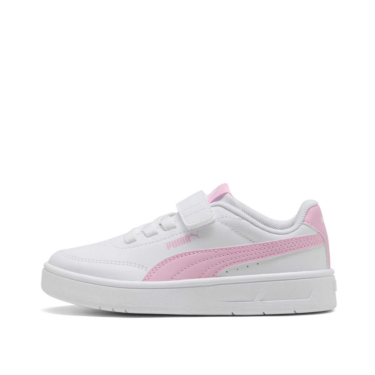 PUMA Court Classic Clean Kids "White/Pink Shimmer" | 403751-09