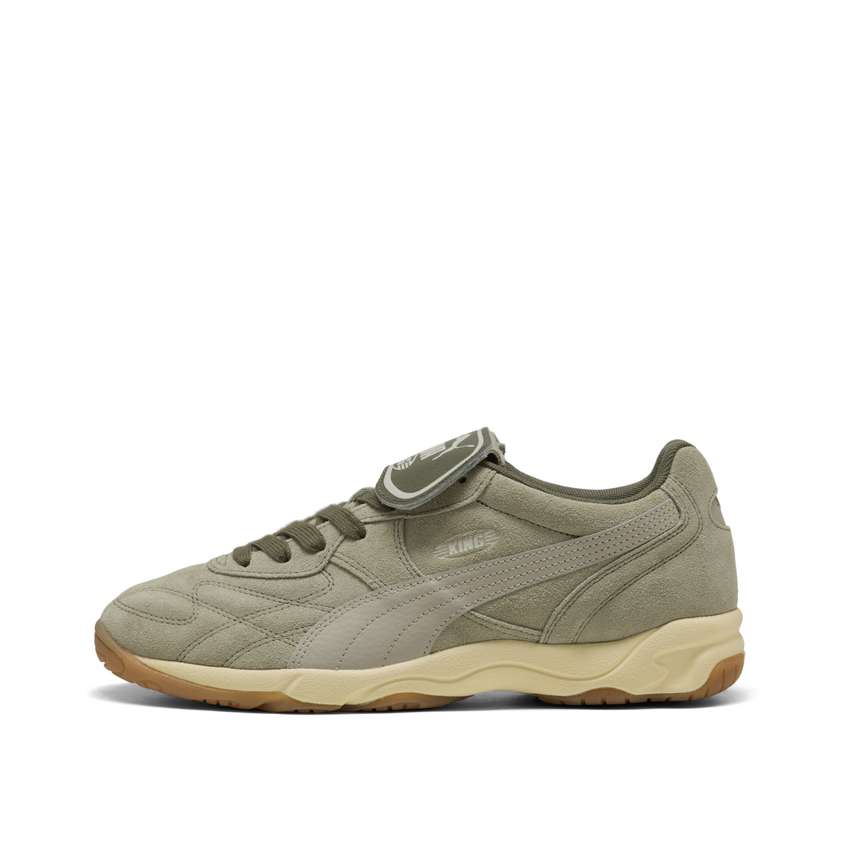 Puma King Indoor Suede "Lux Army/Creamy Vanilla" | 404280-02