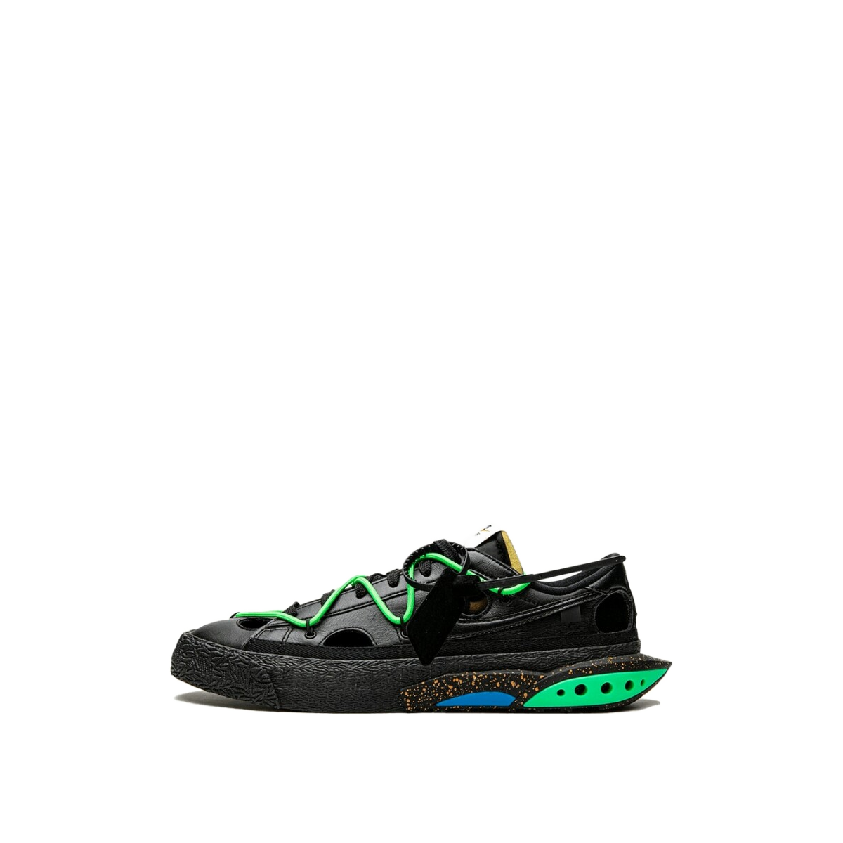 Nike Blazer Low "Off-White/Black/Electro Green" | DH7863-001