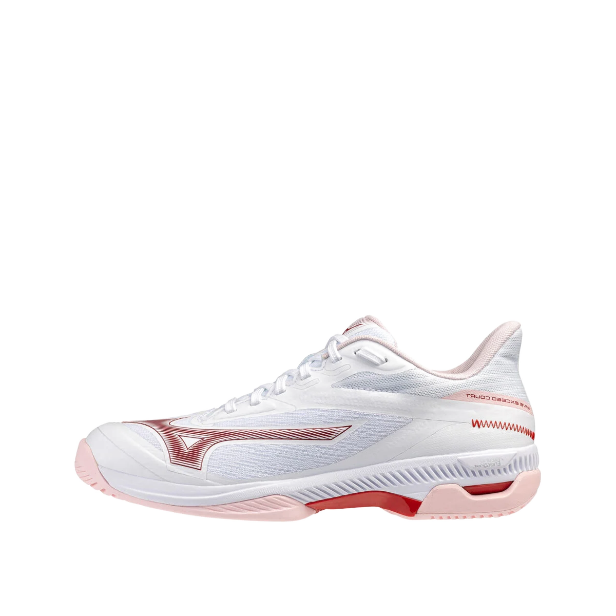 Mizuno WAVE EXCEED COURT AC "White/Roseesque/Barbados Cherry" | 61GA251962