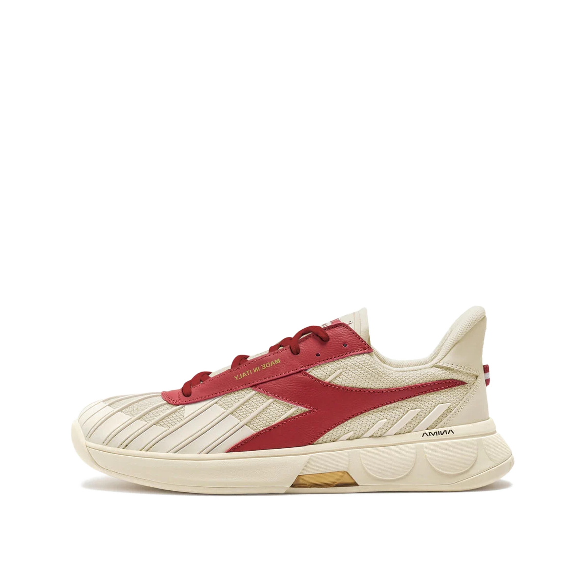 Diadora B. Elite Star "White/Dark Red" | 101181500C7114