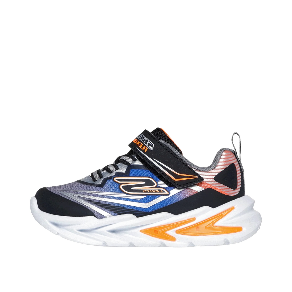 Skechers S Lights Flex-Glow Ultra "Black/Silver" | 400139NBKSL