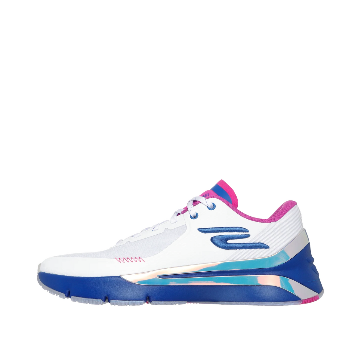 Skechers SKX Full-Court Press "White/Lavender/Blue" | 253035WLVB