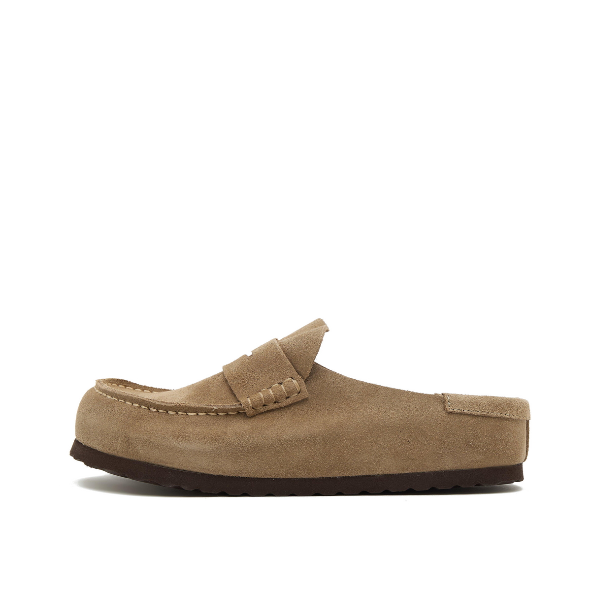 Birkenstock Naples Wrapped "Taupe" Slide | 1029675