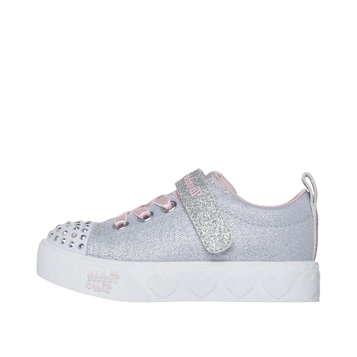 Skechers Twinkle Toes Heart Steps "Grey/Pink" | 314620NGYPK
