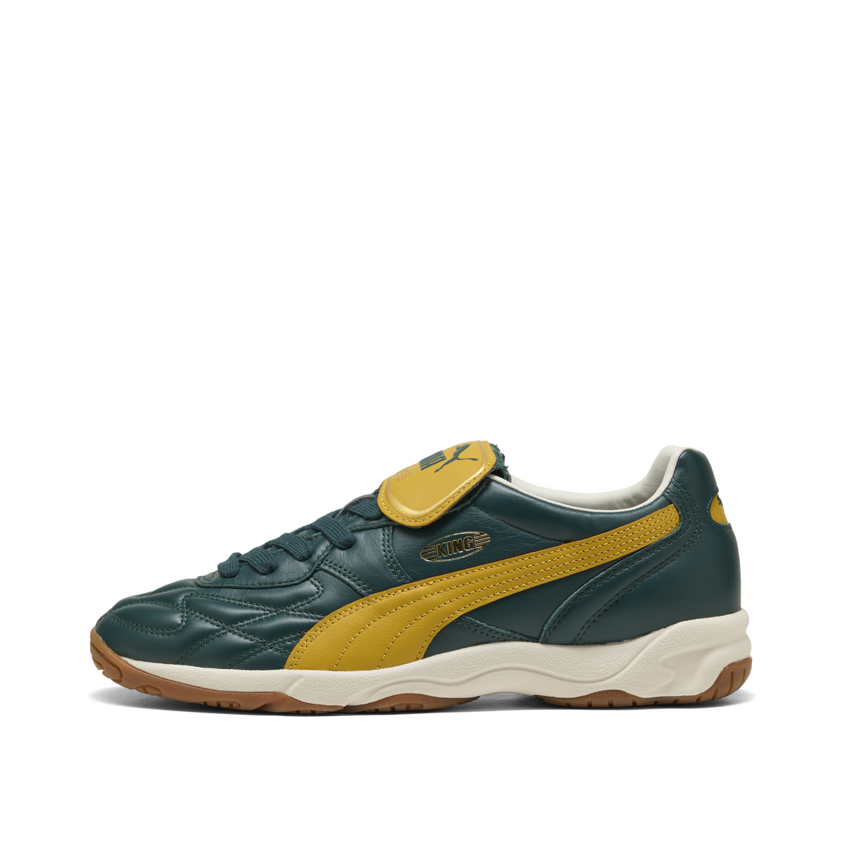 PUMA King Indoor "Green Terrain/Archive Gold" | 401683-12