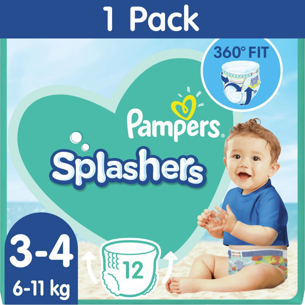 Pampers Splashers zwemluiers maat 3-4 - 12 stuks