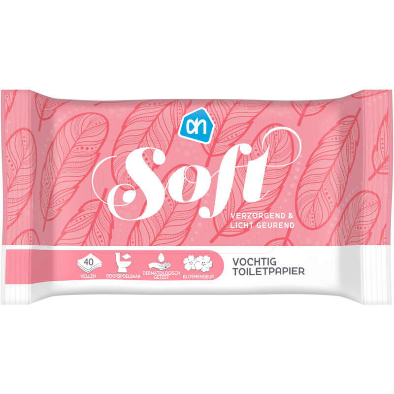AH Vochtig toiletpapier soft 40 stuks
