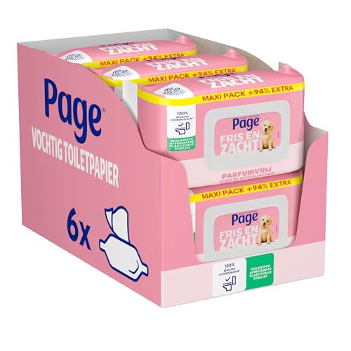 Page Fris en Zacht Maxipack vochtig toiletpapier - 444 vellen