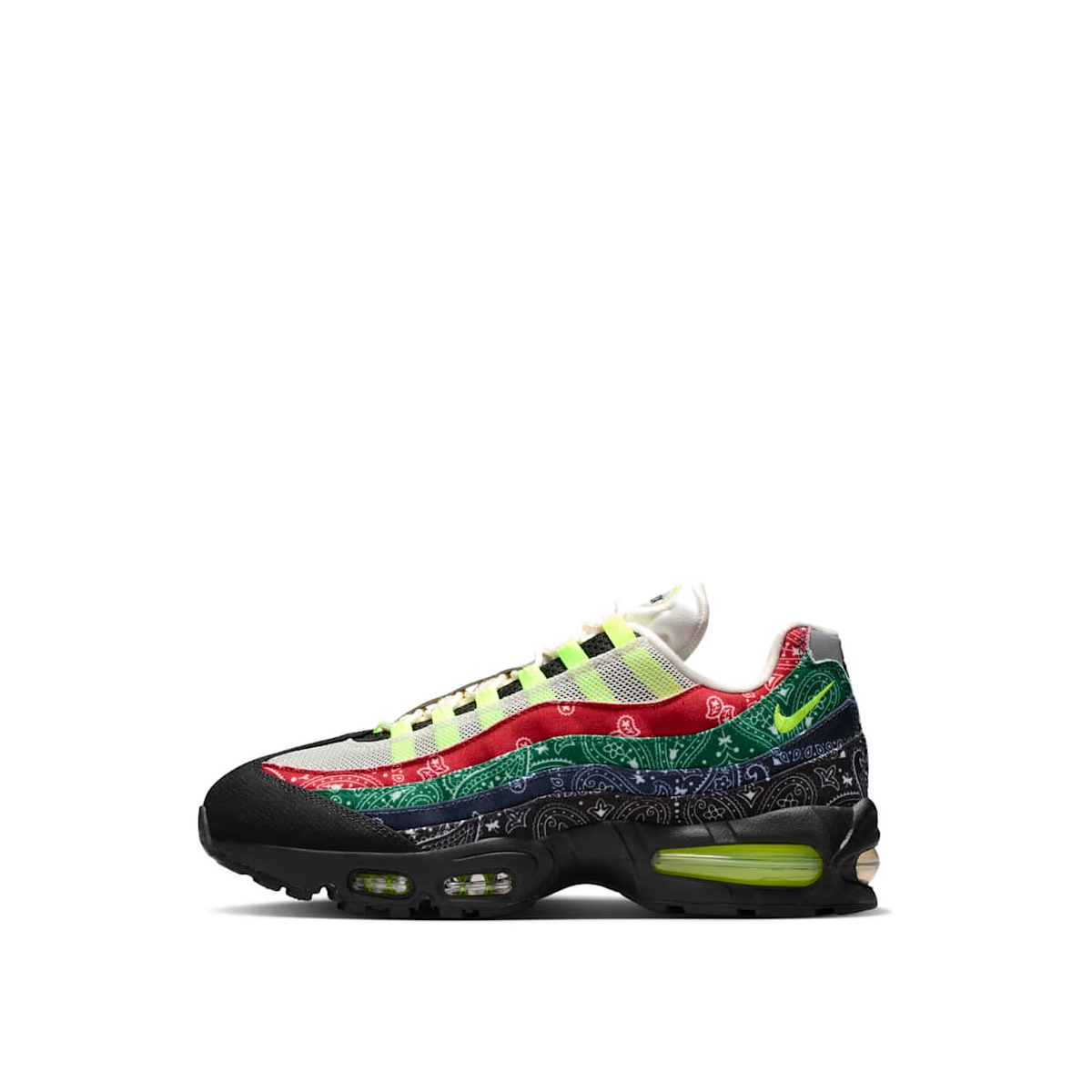 Nike Air Max 95 Big Bubble "Sail/University Red/Sport Green/Volt" | IQ0620-100