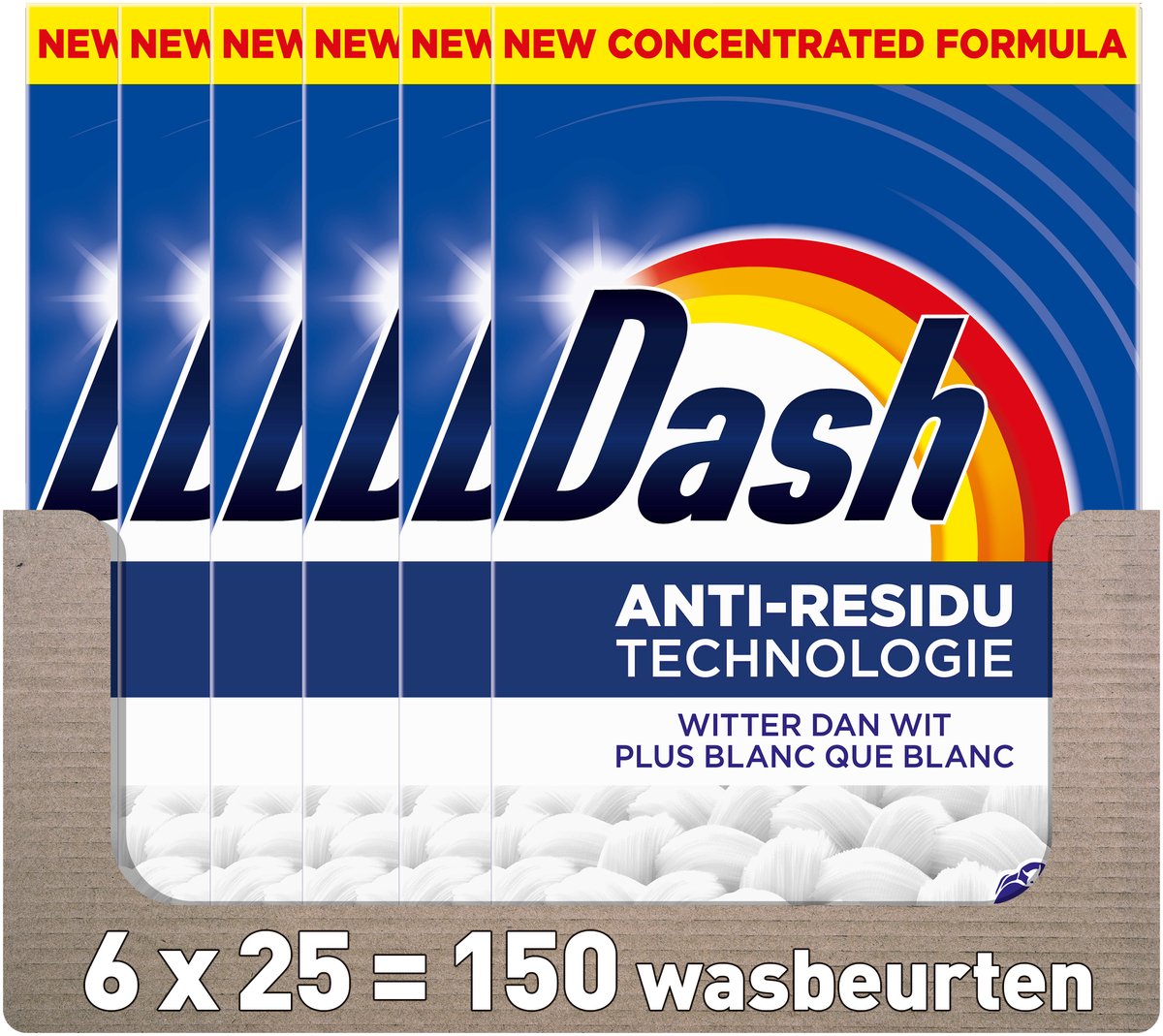 Dash Witter Dan Wit waspoeder - 150 wasbeurten