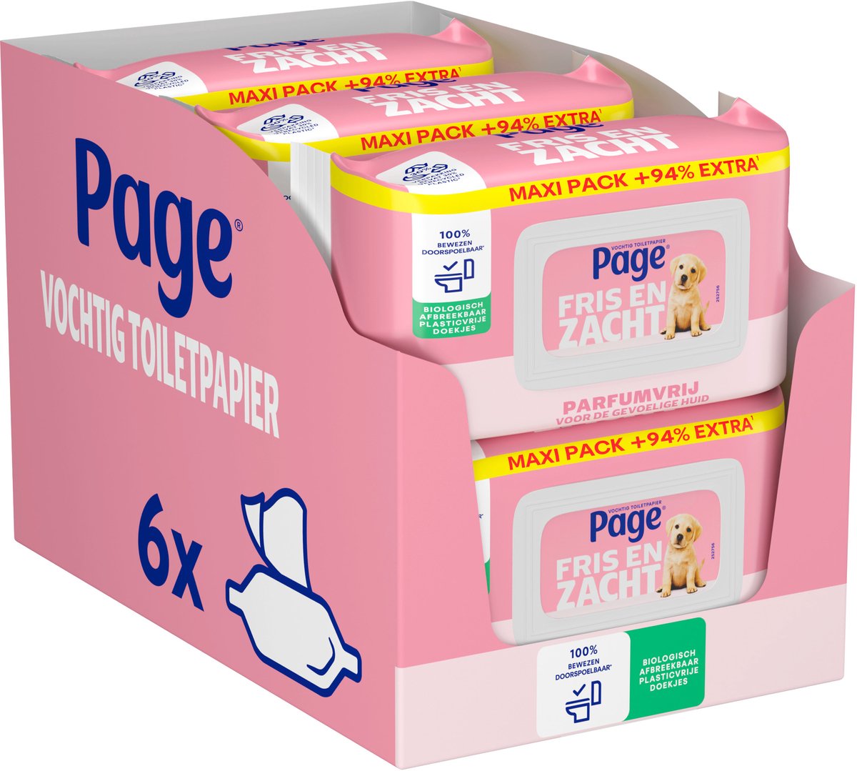Page Sensitive maxi vochtig toiletpapier - 444 vellen