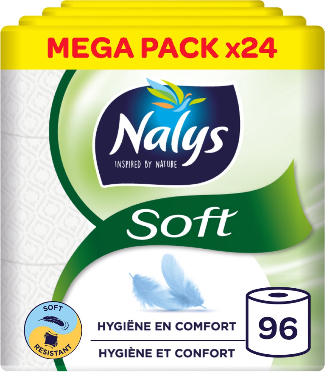 Nalys Soft Bamboo toiletpapier 2-laags - 96 rollen
