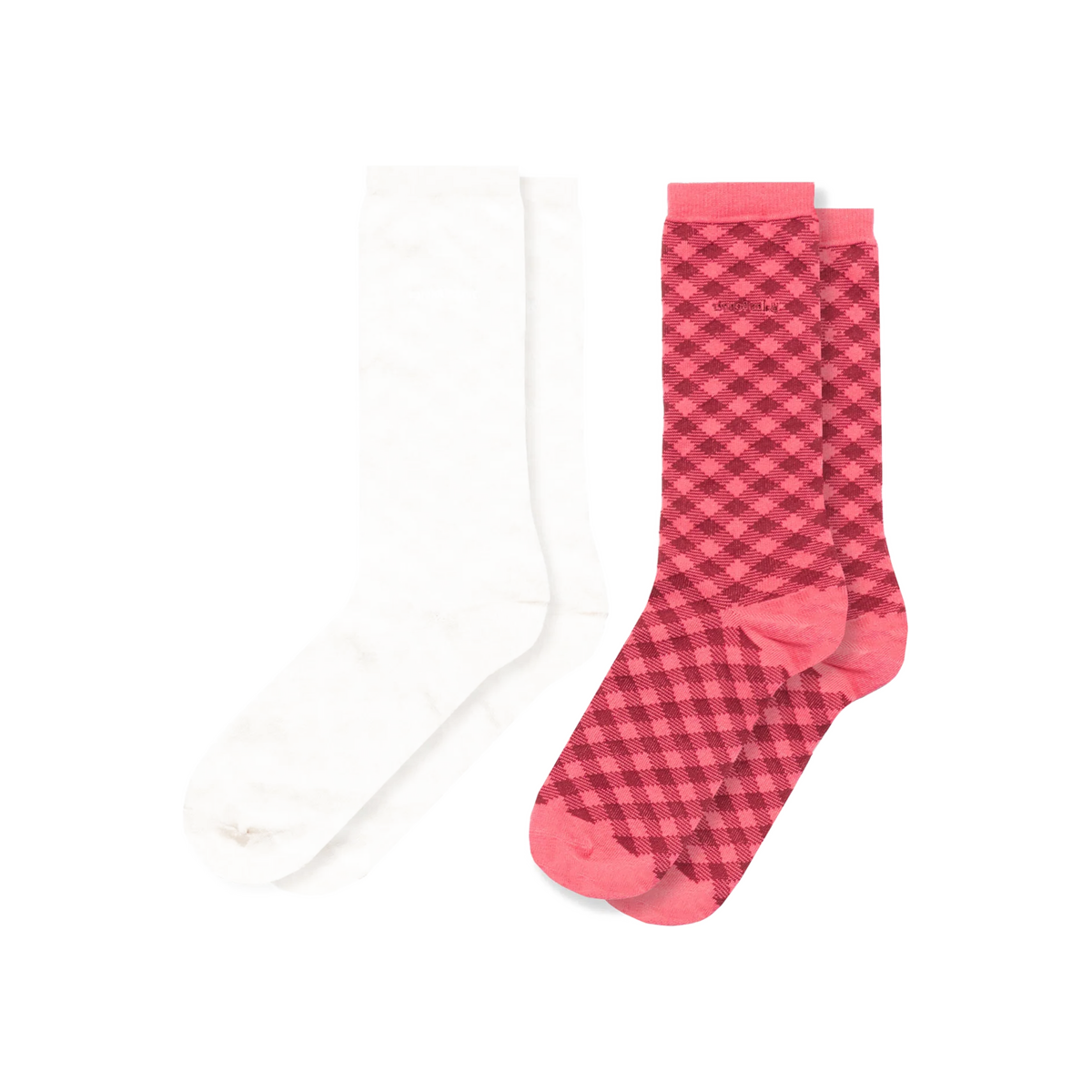 Adidas Originals x Wales Bonner Check Socks "CRAPNK/CBROWN" | KG4888