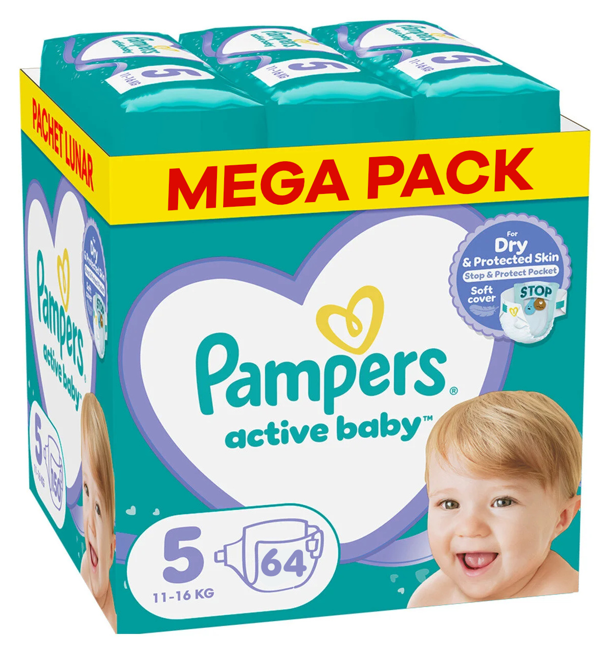 Pampers Active Baby Dry luiers maat 5 - 64 stuks