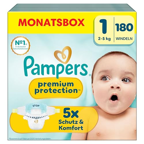 Pampers Premium Protection luiers maat 1 - 180 stuks