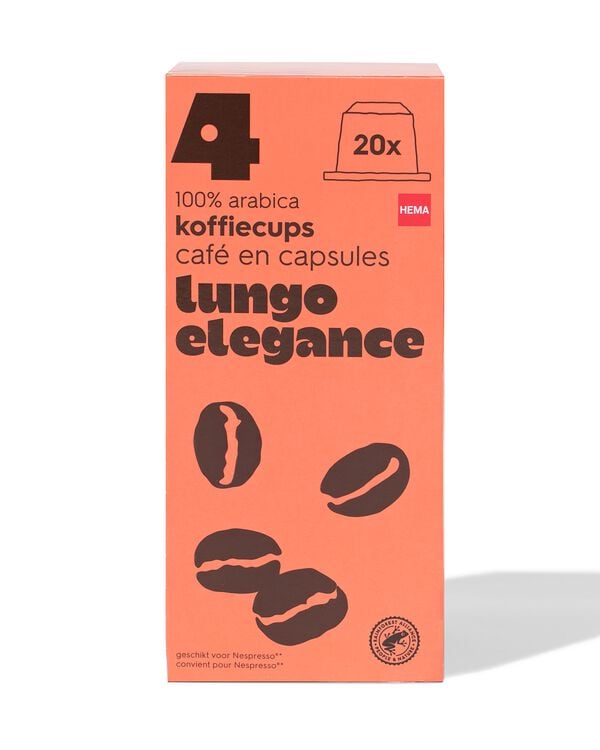Hema Lungo Elegance koffiecups - 20 stuks