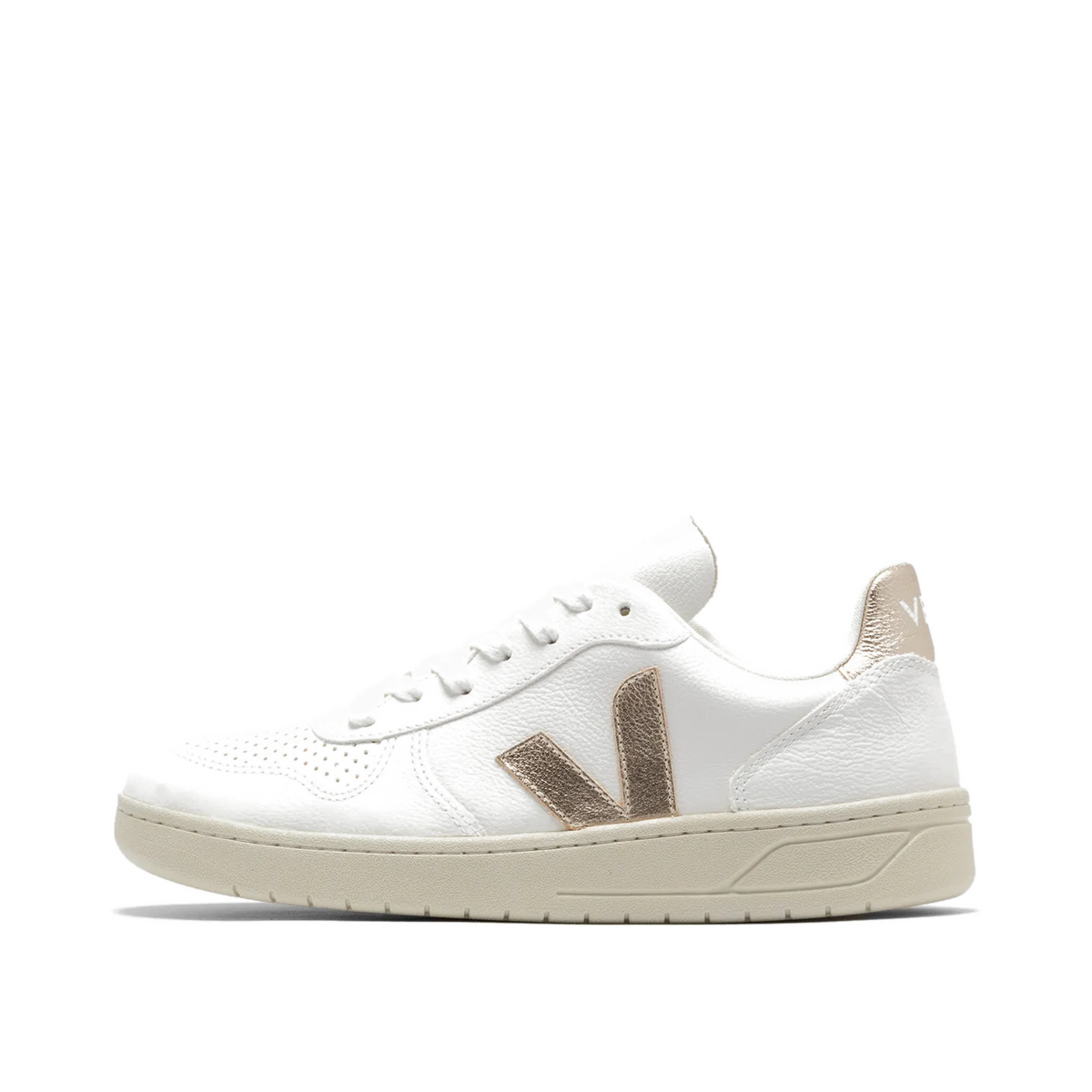 Veja V-10 CHFREE "Chfree Extra-White/Platine" | VX0502935A
