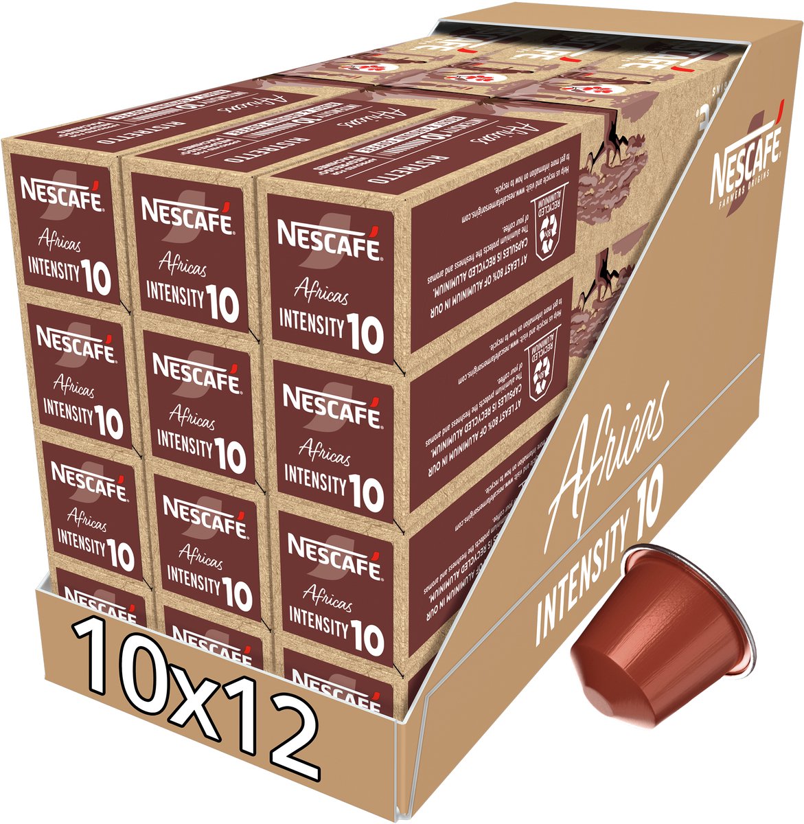 Nescafe Farmers Origins Africas koffiecups - 120 stuks