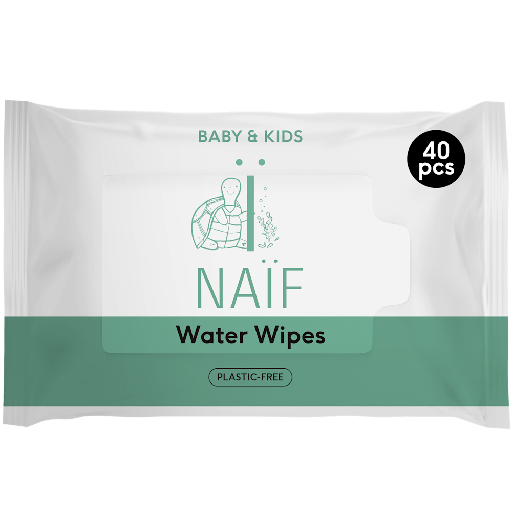 Naif plasticvrije water billendoekjes 40 stuks