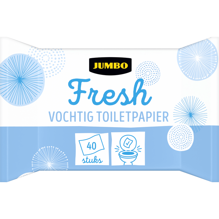 Jumbo Fresh vochtig toiletpapier 40 stuks