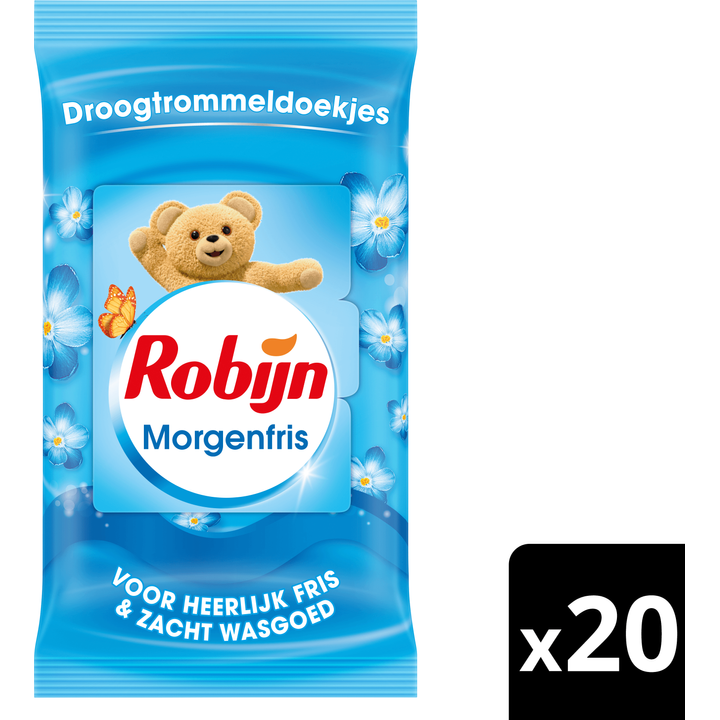 Robijn Morgenfris droogtrommeldoekjes - 20 wasbeurten