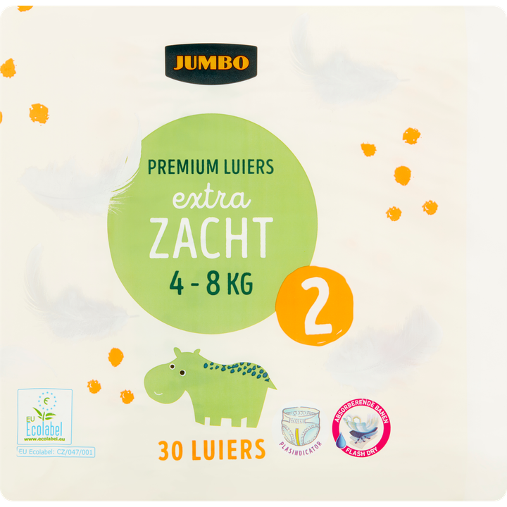 Jumbo Premium luiers maat 2 4-8 kg 30 stuks