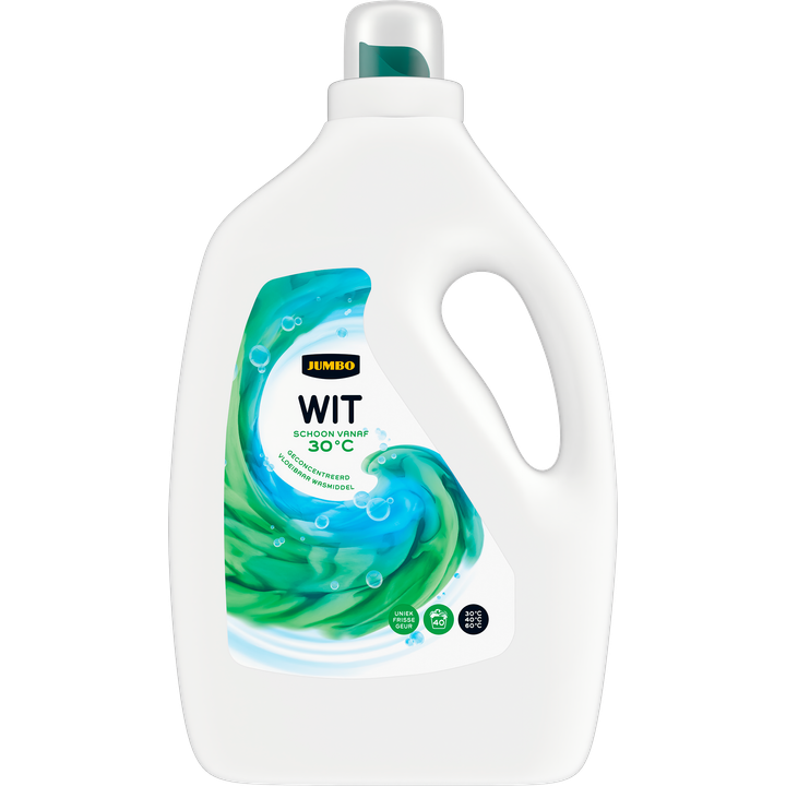Jumbo geconcentreerd vloeibaar wasmiddel voor witte was - 40 wasbeurten