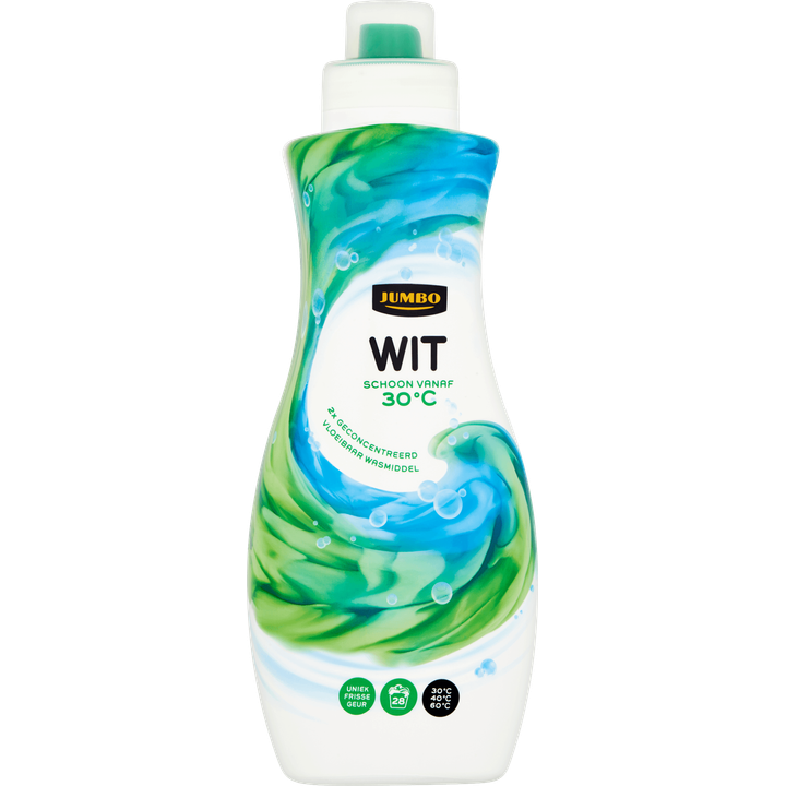 Jumbo geconcentreerd vloeibaar wasmiddel voor witte was - 28 wasbeurten