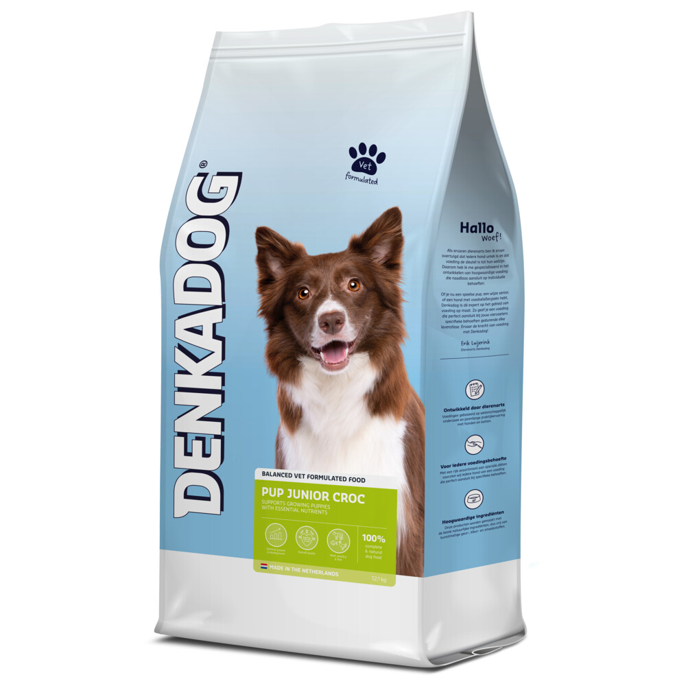 Denkadog Hondenvoer Pup/Junior Croc 12,5 kg
