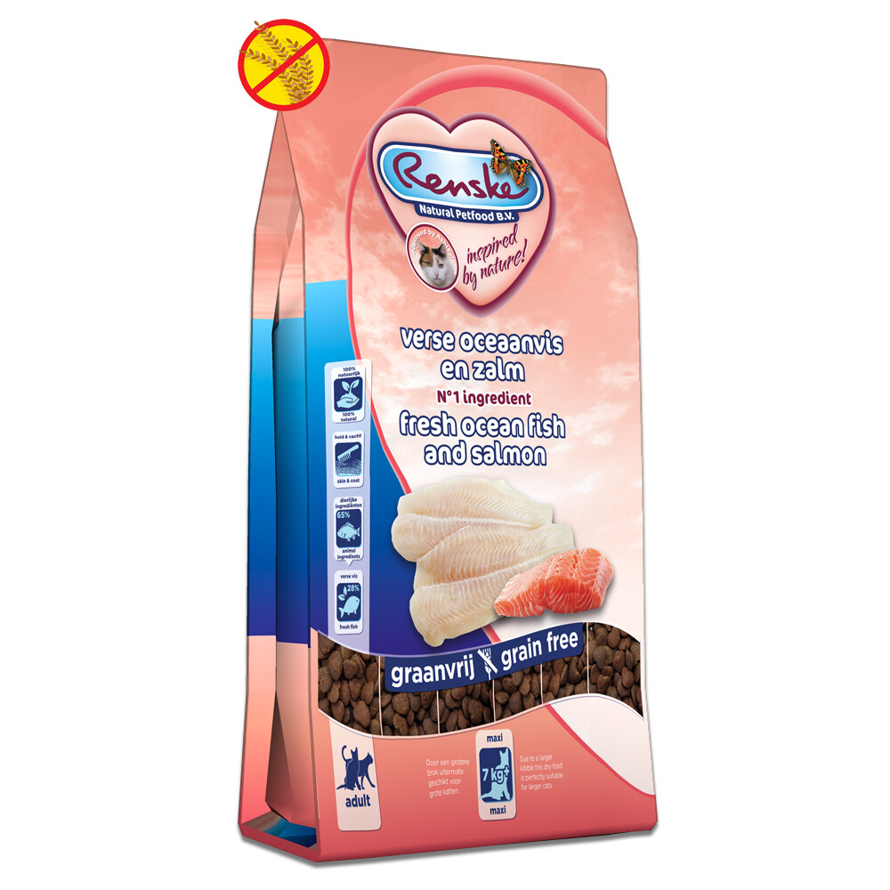 Renske Super Premium Adult Maxi kattenvoer oceaanvis & zalm 6 kg