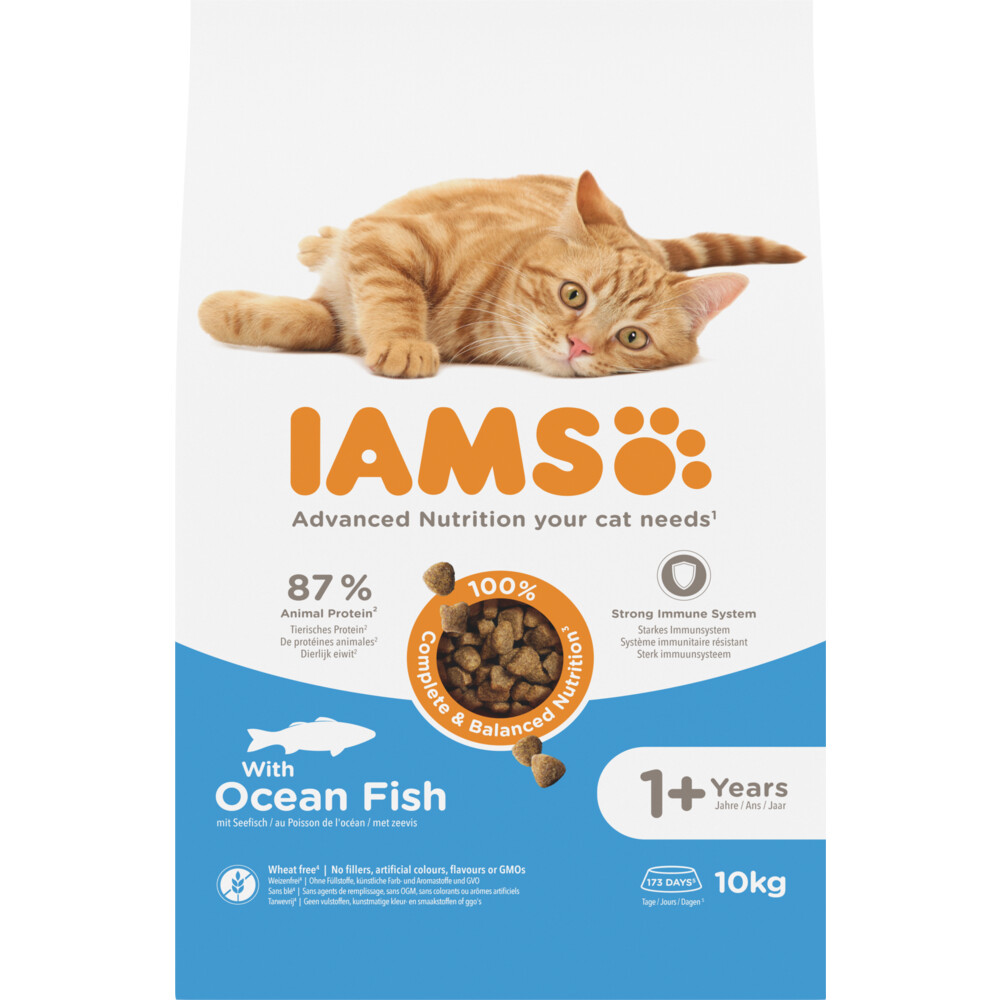IAMS kattenvoer Adult oceaanvis 10 kg
