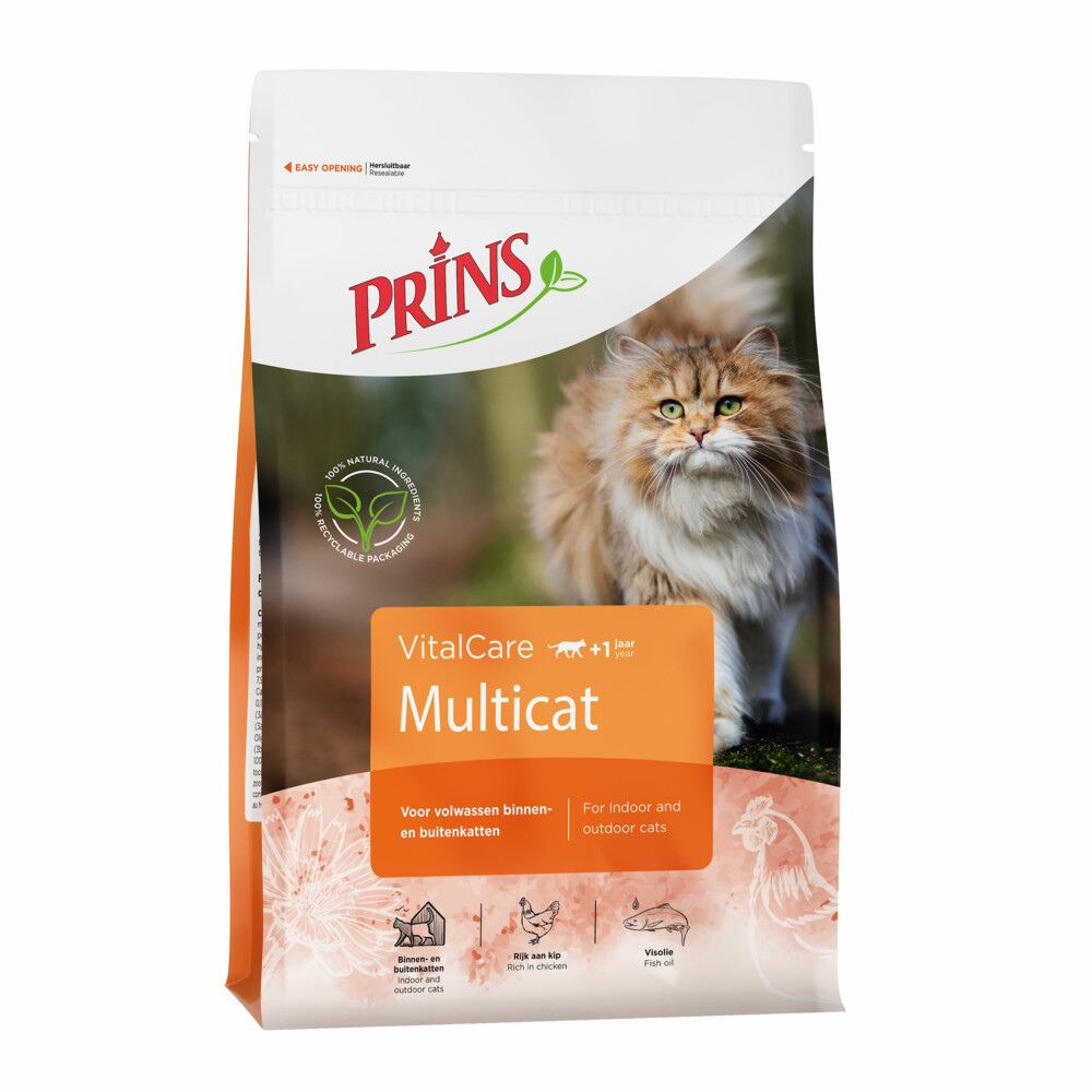 Prins VitalCare Multicat Kattenvoer 10 kg