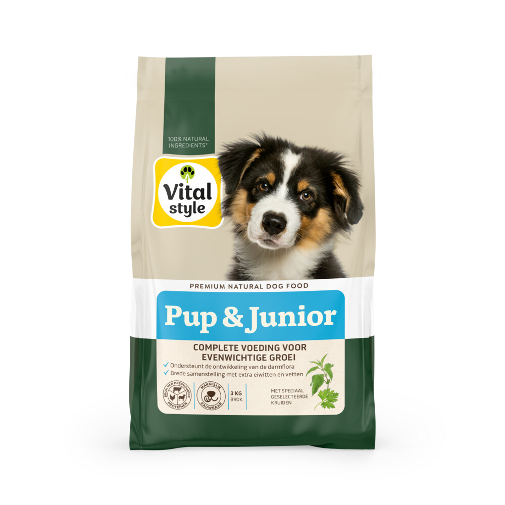 Vitalstyle Puppy & Junior Hondenvoer 3 kg
